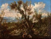 Alessandro Magnasco Landscape with Shepherds USA oil painting artist